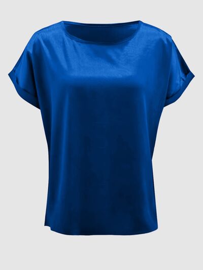 Round Neck Short Sleeve T-Shirt - Flyclothing LLC