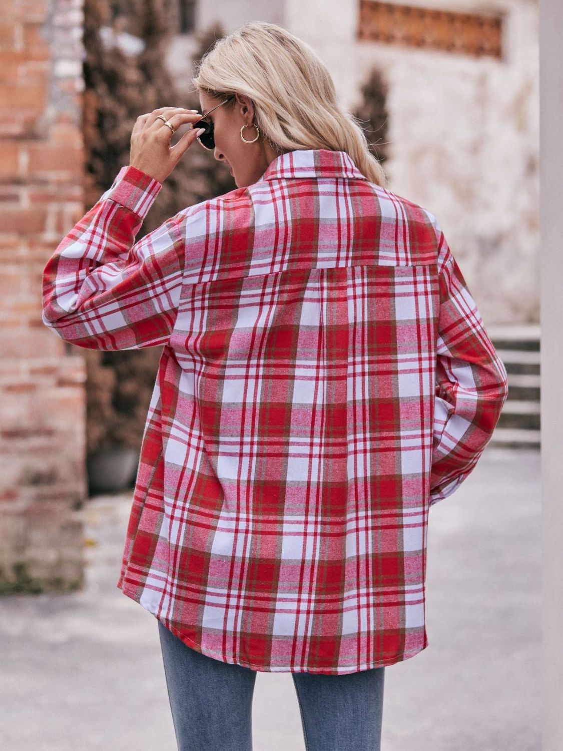 Women's Louisville Cardinals Plaid Flannel Shirt