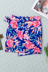 Floral Tied Mini Skirt - Flyclothing LLC