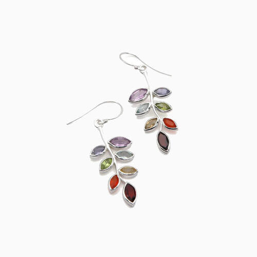 Leaf Shape Alloy Earrings - Flyclothing LLC