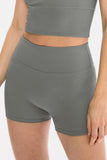 Slim Fit Wide Waistband Sports Shorts - Flyclothing LLC