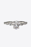 1 Carat Moissanite Oval Ring - Flyclothing LLC