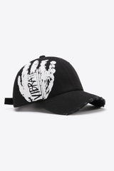 VIBRA Graphic Distressed Adjustable Baseball Cap - Flyclothing LLC