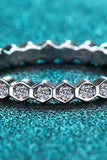 Moissanite 925 Sterling Silver Eternity Ring - Flyclothing LLC