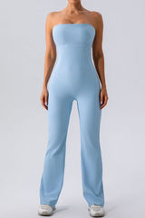 Sleeveless Straight Active Jumpsuit - Flyclothing LLC