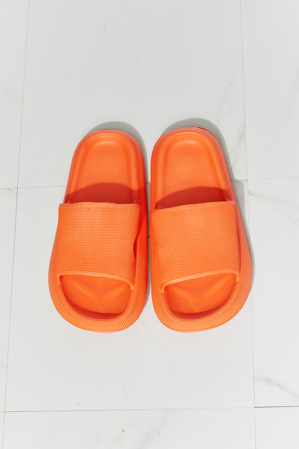 MMShoes Arms Around Me Open Toe Slide in Orange - Flyclothing LLC