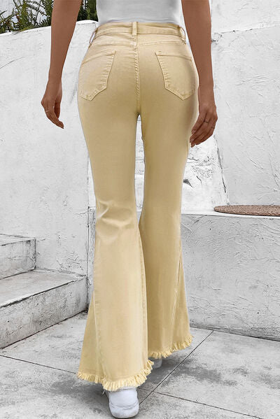 Just Float On Printed Flare Jeans ~ Free People – Arizonia Rose