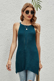 Slit Sleeveless Knit Dress