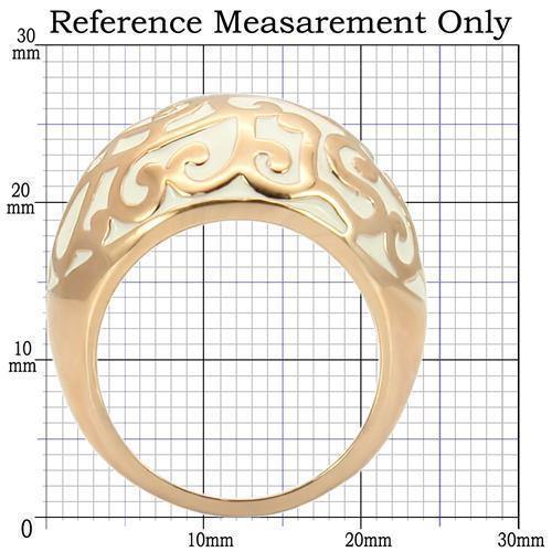 Alamode Rose Gold Brass Ring with No Stone - Alamode