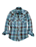 Tin Haul MENS WEST CHECK LONG SLEEVE SNAP SHIRT