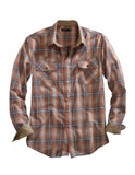 Tin Haul MENS LONG SLEEVE SNAP DUSTY OMBRE WESTERN SHIRT