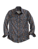 Tin Haul MENS ALL OVER AZTEC LONG SLEEVE SNAP SHIRT