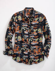 Tin Haul MENS LONG SLEEVE SNAP HAWAIIAN RODEO WESTERN SHIRT - Flyclothing LLC