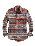 Tin Haul MENS LONG SLEEVE SNAP ARROWHEAD SERAPE WESTERN SHIRT