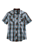 Tin Haul Mens Short Sleeve Western Snap Shirt - Flyclothing LLC