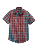 Tin Haul MENS HIGHWAY PLAID SHORT SLEEVE WESTERN BUTTON DOWN SHIRT