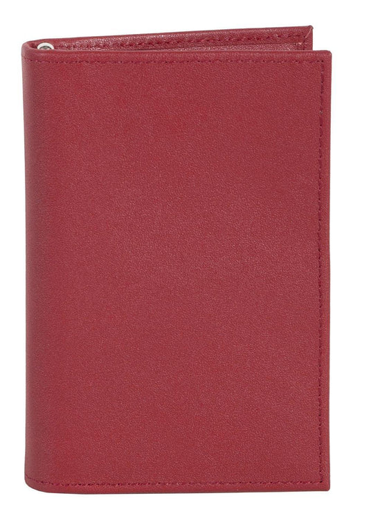 Scully Leather Red Soft Plonge Leather Folding Jotter - Flyclothing LLC