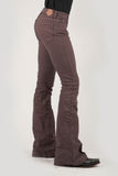 Tin Haul WOMENS PLAIN FRONT NO POCKETS BROWN COLOR JEANS