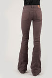 Tin Haul WOMENS PLAIN FRONT NO POCKETS BROWN COLOR JEANS - Flyclothing LLC