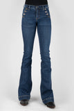 Tin Haul WOMENS 4 BUTTON FRONT POCKET JEANS - Flyclothing LLC