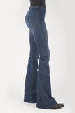 Tin Haul WOMENS HIGH RISE SKINNY FLARE ELASTIC WAIST JEANS