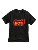 Tin Haul MENS COMIN HOT SCREEN PRINT BLACK SHORT SLEEVE T-SHIRT