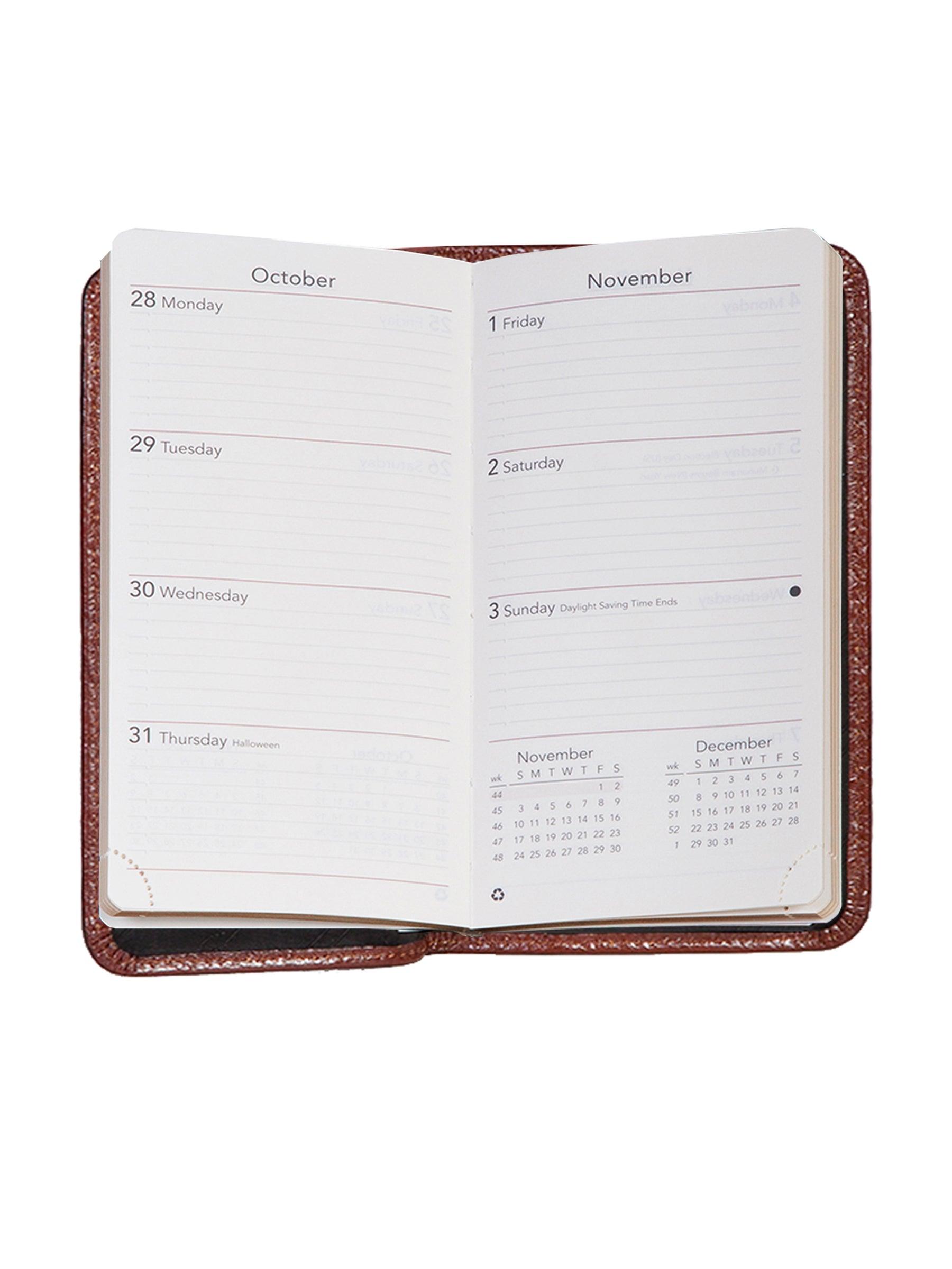 Scully MAHOGANY POCKET WEEKLY PLANNER - Flyclothing LLC