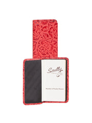 Scully Leather Red New Tooled Leather Pocket Weekly Planner - Flyclothing LLC