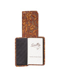 Scully Leather Chocolate New Tooled Leather Pocket Phone/Address - Scully Leather