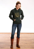 Tin Haul WOMENS TIN HAUL WILD WEST SCREEN PRINT GREEN SWEATSHIRT - Flyclothing LLC