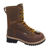 AdTec Men's 8" Composite Toe Waterproof Logger Brown - Flyclothing LLC