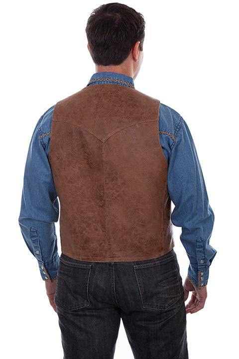 Scully BROWN WESTERN VEST - Flyclothing LLC