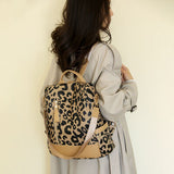 Leopard PU Leather Backpack Bag - Flyclothing LLC