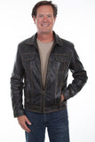 Scully BLACK ZIP FRONT JACKET - Flyclothing LLC