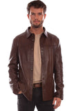 Scully Leather Leatherwear Mens Chocolate Men's Jacket