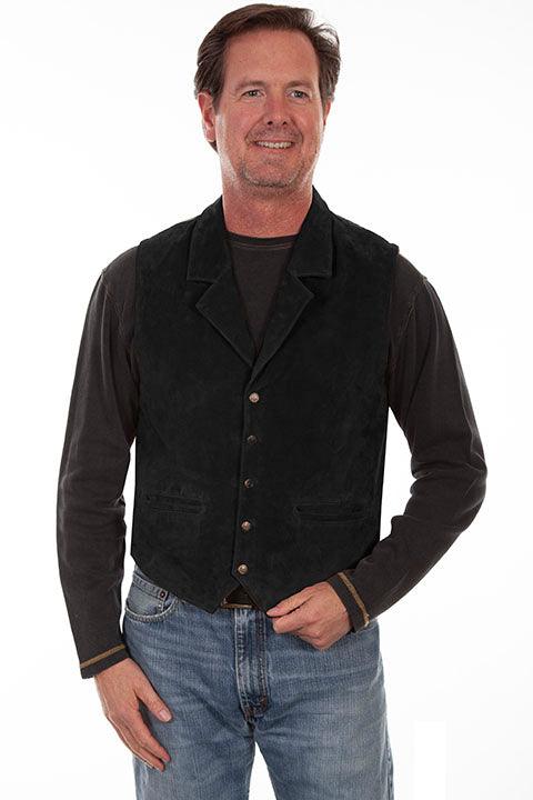 Scully BLACK BOAR SUEDE MEN'S VEST - Flyclothing LLC