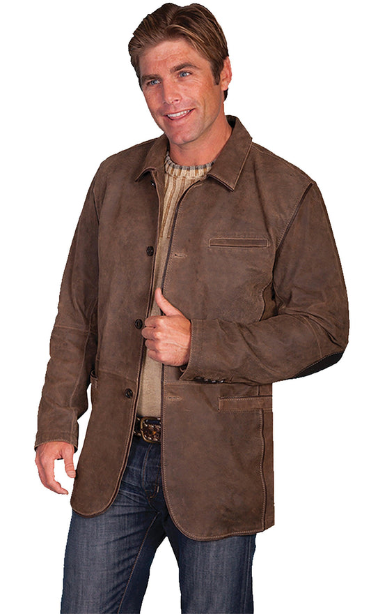 Scully BROWN BLAZER W/ELBOW PATCH - Flyclothing LLC