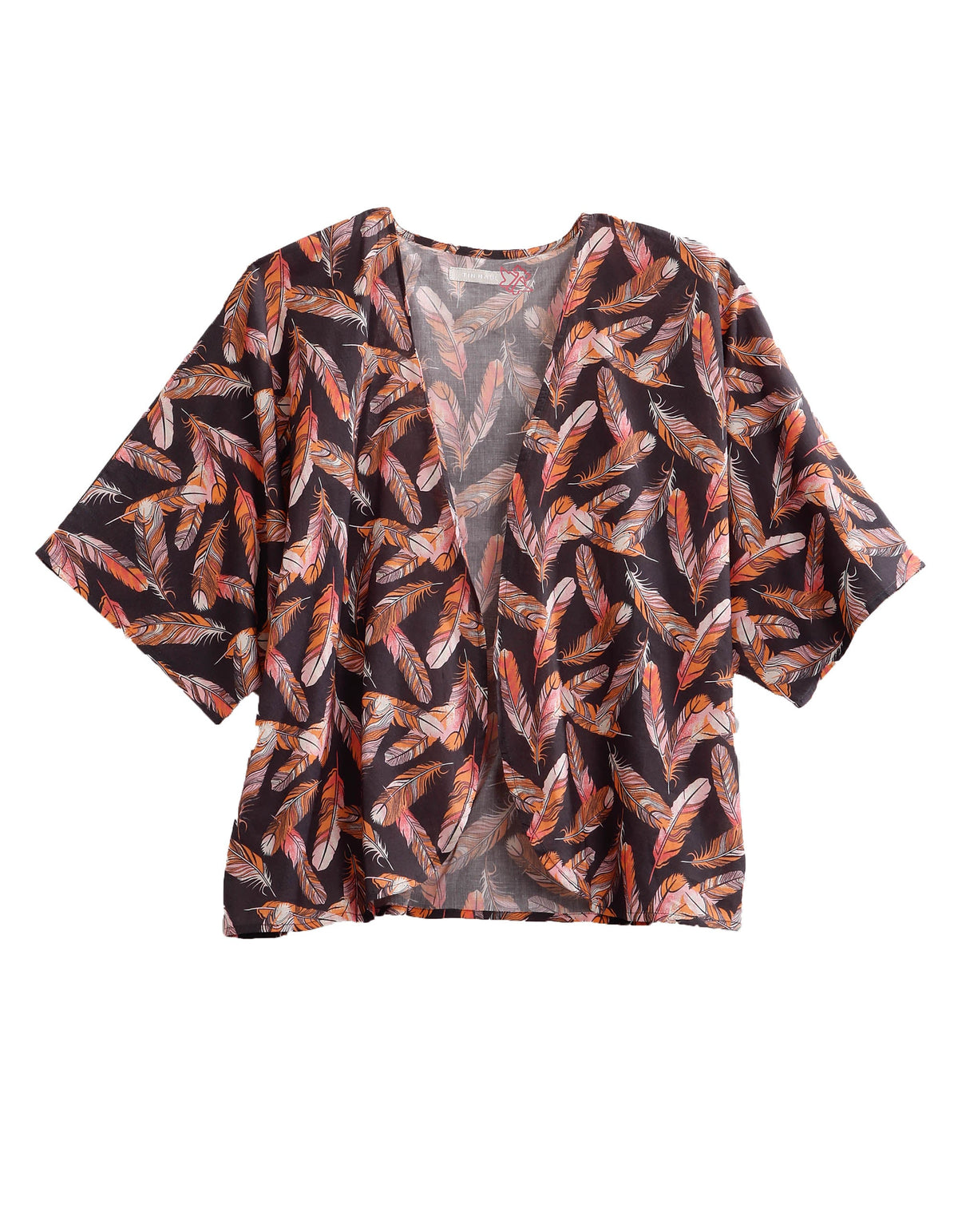 Tin Haul WOMENS FEATHER PRINT TIN HAUL KIMONO