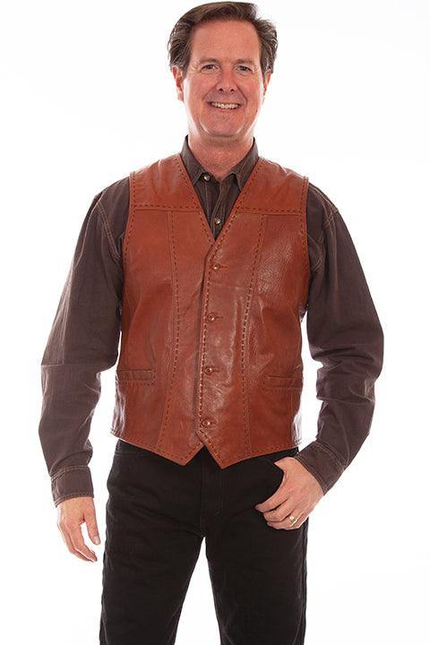 Scully COGNAC RUGGED VEST - Flyclothing LLC