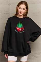 Simply Love Full Size MERRY CHRISTMAS Graphic Sweatshirt - Flyclothing LLC