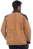 Scully Leather  Tan Men's Jacket W/Canvas - Flyclothing LLC