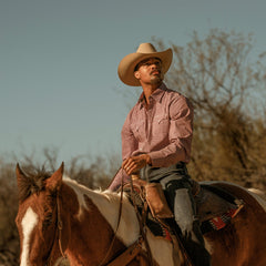 Stetson Broken Diamond Print Western Shirt