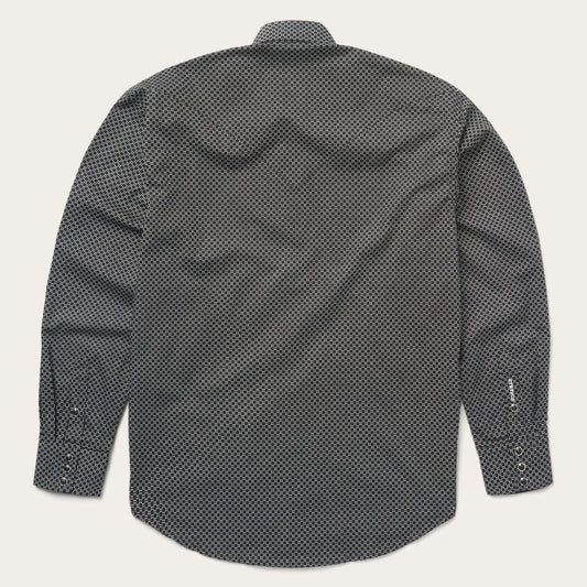 Stetson Classic Snap Front Shirt in Black & White - Flyclothing LLC