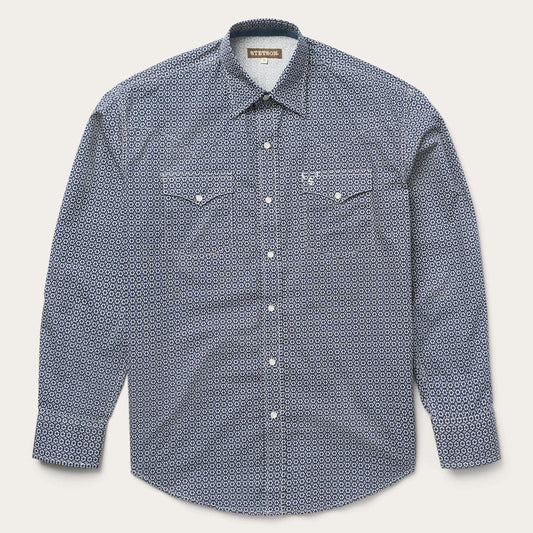 Stetson Classic Snap Front Shirt in Deep Blue - Flyclothing LLC