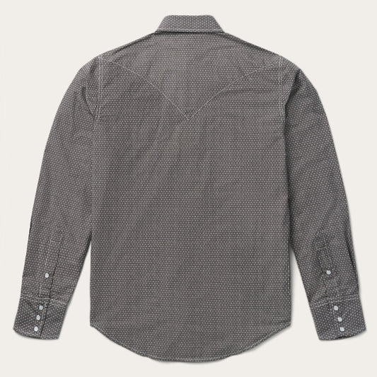 Stetson Classic Snap Front Shirt in Grey Print - Flyclothing LLC