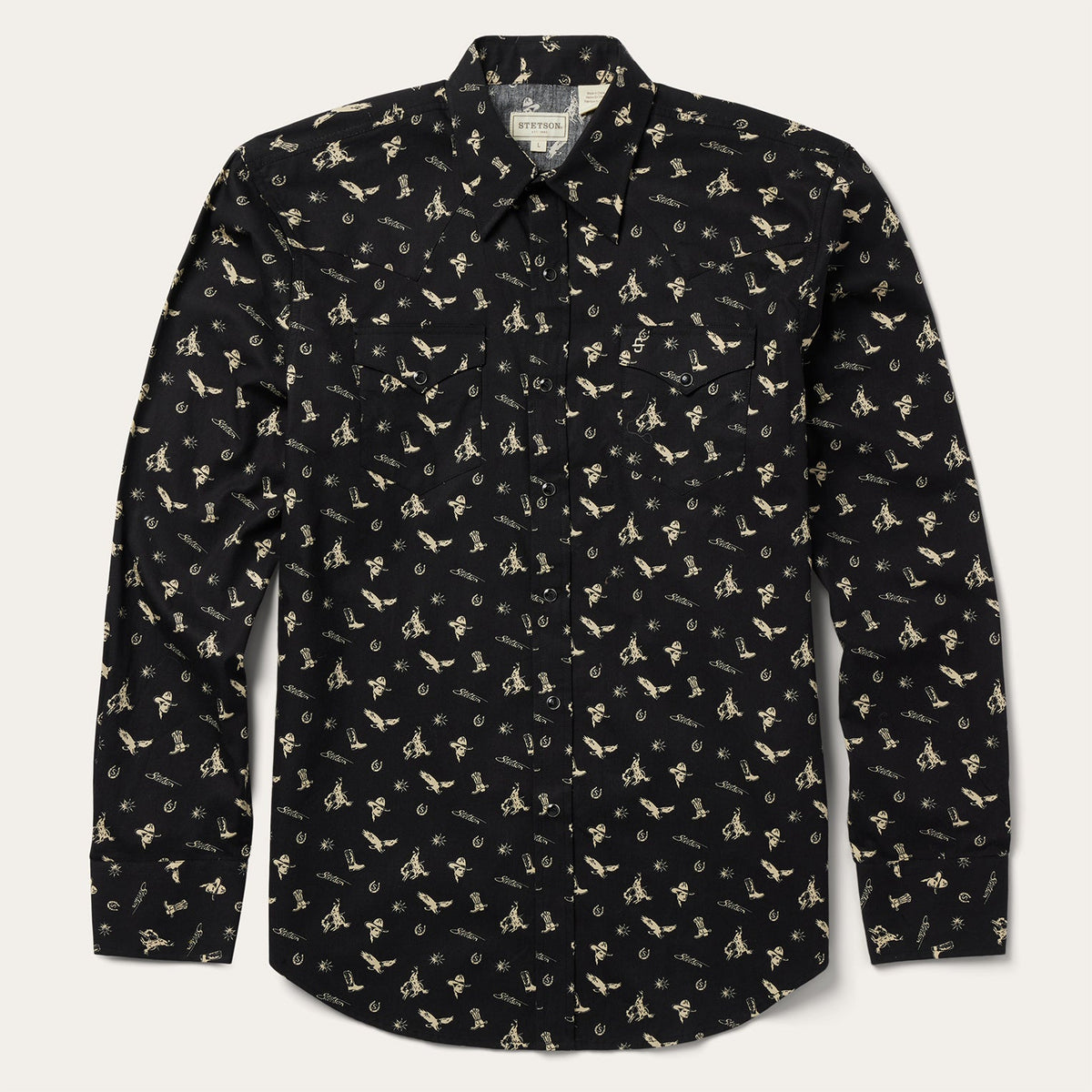 Stetson Conversation Print Western Shirt