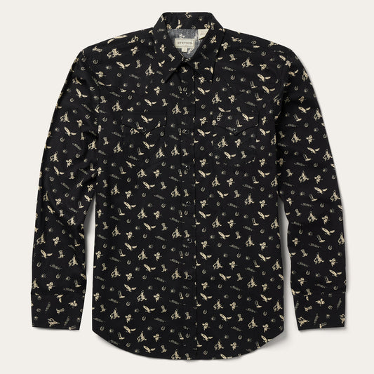 Stetson Conversation Print Western Shirt