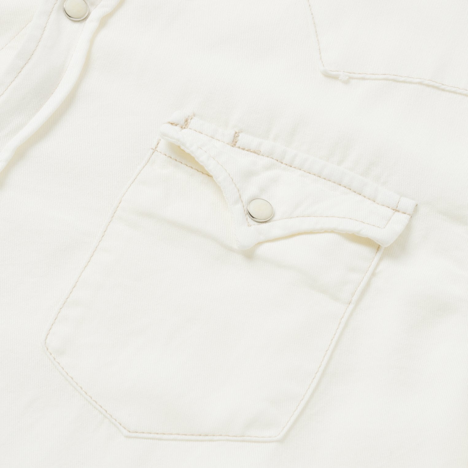 Stetson Cream Tencel Twill Shirt