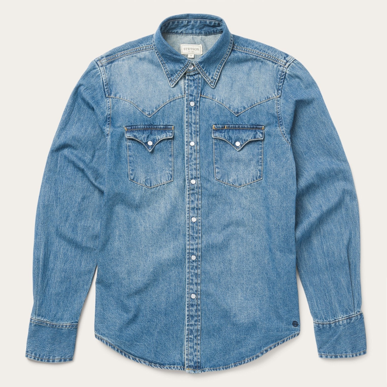 Stetson Aztec Blue Denim Shirt