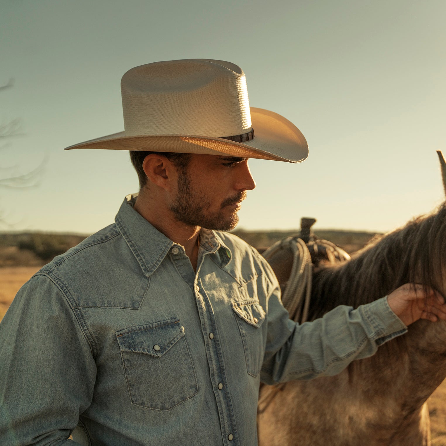 Stetson Long-Sleeved Denim Shirt